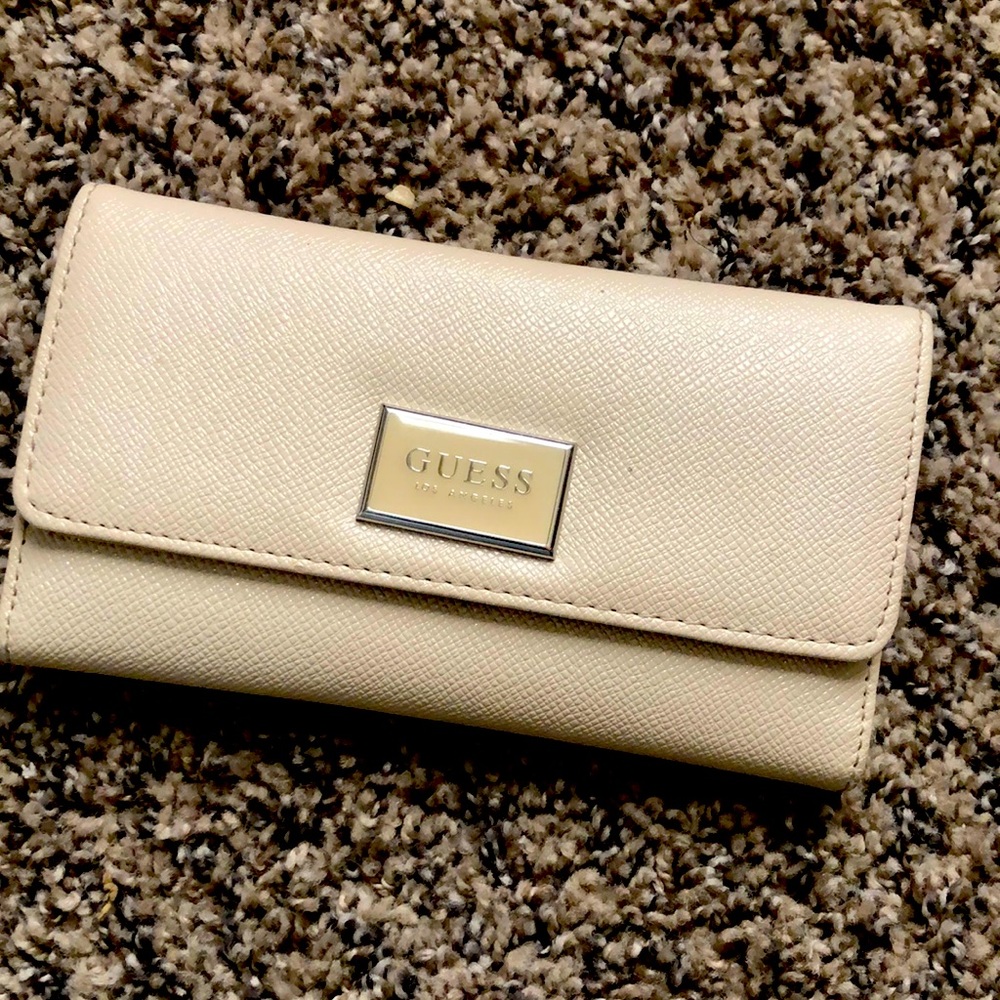 Cream color Guess wallet